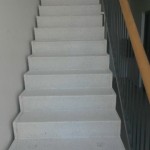 Terrazzo-trappe efter slibning og imprægnering