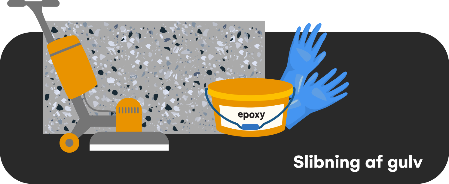 Slibning af terrazzogulv